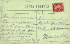 VINTAGE POSTCARD Vichy Beer the street of Nimes the Brewery Gambrinus Tailor