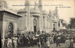 VINTAGE POSTCARD Beer Brewery Fair colonial Marseilles 1906 House of the Picon land-mark close to the Large palace