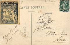 Feria de la cervecería de la cerveza de la POSTAL de la VENDIMIA del consorcio de Nancy de la etiqueta de las cervecerías