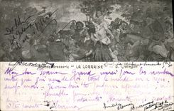 CPA Biere Grande Brasserie La Lorraine Littingen