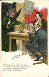 CPA Biere Brasserie femme Hommes