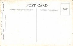 VINTAGE POSTCARD Illustrator Child I' m dining alone