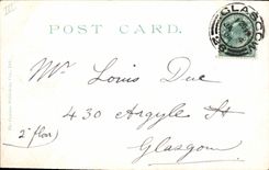 VINTAGE POSTCARD Illustrator Man out of nightdress