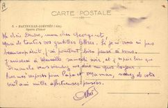 Esquí Hauteville Lompnes de los deportes de invierno de la POSTAL de la VENDIMIA