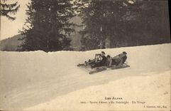 CPA Sports d'hiver Ski En Bobsleighs Un virage