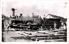 VINTAGE POSTCARD Train Engine 160 Huningue
