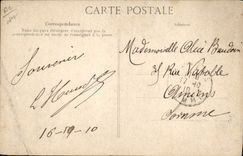 VINTAGE POSTCARD Train prohibited General strike of the ways defer Train station of North