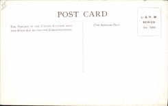 VINTAGE POSTCARD Train Engine Passenger engine President