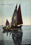 VINTAGE POSTCARD Sailing Boat Barche Chioggiotte