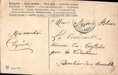 CPA Bateau Voilier (dessin a la main)