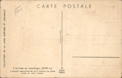 CPA Bateau Voilier L'arrrivee au mouillage