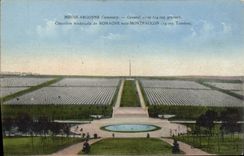 VINTAGE POSTCARD Militaria Meuse Argonne American Cemetery Of Romagna under Montfaucon