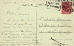 VINTAGE POSTCARD Militaria Romagna under Montfaucon Cemetery