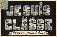 CPA Militaria Je suis de la classe 