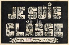 CPA Militaria Je suis de la classe
