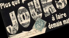 CPA Militaria Plus que 100 jours 