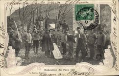 VINTAGE POSTCARD Militaria Execution of father 100