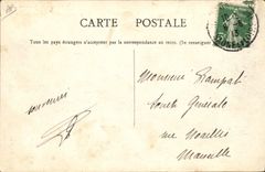 VINTAGE POSTCARD Boat War Establishments Schneider Building sites of Trawl-net on the Saone Eleven destroyers in construction