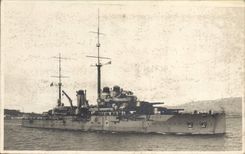 CARTE PHOTO Bateau Guerre 