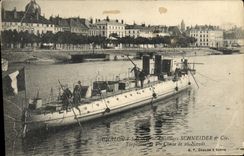 CPA Bateau Guerre Chalon sur Saone Chantiers Schneider & Cie Torpilleurs de 2eme classe