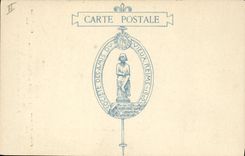 VINTAGE POSTCARD Rheims the old Rue de Talleyrand Musee de Reims Aquarelle theater old