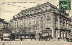 CPA Rouen Theatre des Arts et cours Boieldieu Tramway