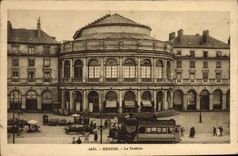 CPA Theatre Rennes Tramway De Luzy