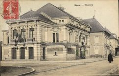 VINTAGE POSTCARD Theater Sens