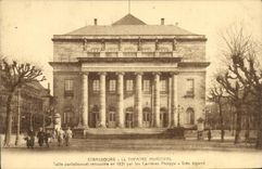 VINTAGE POSTCARD municipal Theater Strasbourg