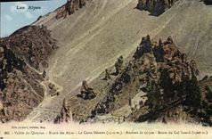 CPA Les Alpes Vallee du Queyras Route des Alpes La Casse Deserte Rochers de Gypse Route du col Izard