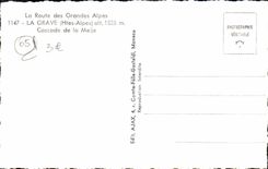 CPM Dauphine La Grave Cascade de la Meije