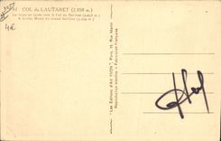 CPA Col du Lautaret La route en lacets vers le Col de Galibier Massif du Grand Galibier 