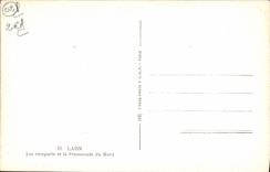 VINTAGE POSTCARD Laon Walls and the Walk of North