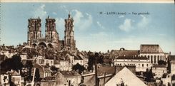 VINTAGE POSTCARD Laon View
