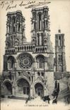 VINTAGE POSTCARD Laon Cathedral