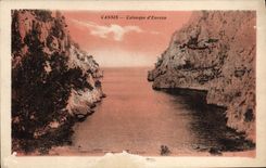 VINTAGE POSTCARD Blackcurrant Creek Bay of Enveau