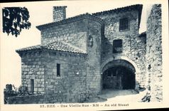 POSTAL Eze de la VENDIMIA una calle vieja