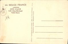 POSTAL Eze de la VENDIMIA una casa vieja