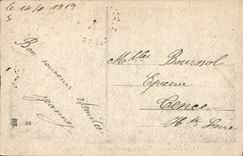 Protesta del templo de Estrasburgo de la POSTAL de la VENDIMIA de la guarnición