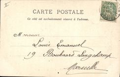 Jardín público santo de protesta Jean del templo de Nancy de la POSTAL de la VENDIMIA