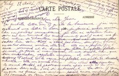 POSTAL Vichy de la VENDIMIA el templo protestante