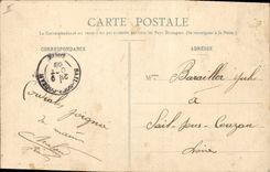 La POSTAL Nancy de la VENDIMIA coloca a Protestant del templo del St Jean
