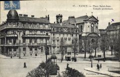 CPA Nancy Place St Jean et Temple protestant