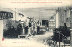 VINTAGE POSTCARD the laundry of the bottles Research institute scientists Jacquemin Malzeville close Nancy
