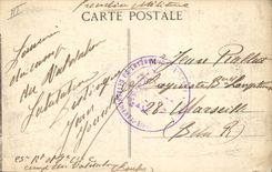 CPA Militaria Le Valdahon Au bicouac Le cafe