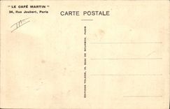 VINTAGE POSTCARD the Martin Coffee with the colonial exposure Paris