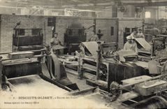 VINTAGE POSTCARD Cookies Olivet Paris Entered of the furnaces