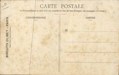 VINTAGE POSTCARD Cookies Olivet Paris Left the furnaces
