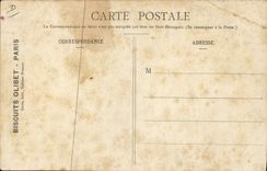 VINTAGE POSTCARD Cookies Olivet Paris Machines has gaufrettes