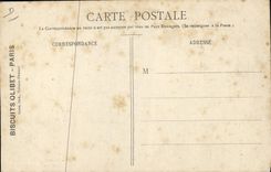 VINTAGE POSTCARD Cookies Olivet Paris Cutting of the gaufrettes